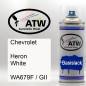 Preview: Chevrolet, Heron White, WA679F / GII: 400ml Sprühdose, von ATW Autoteile West.